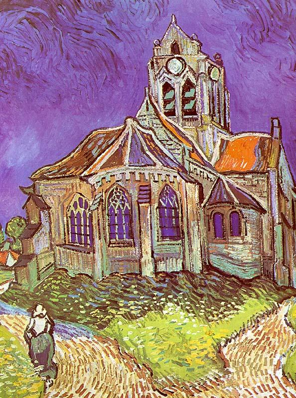 Vincent Van Gogh Church at Auvers France oil painting art